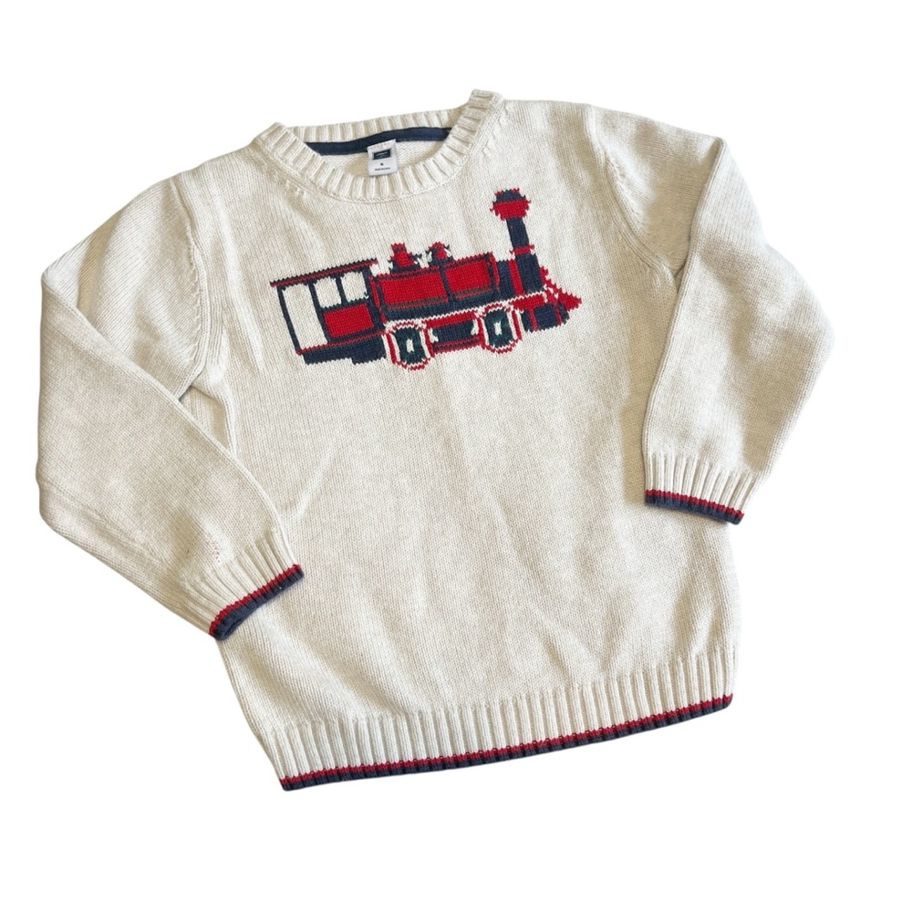 Janie and Jack Cream Knit Sweater